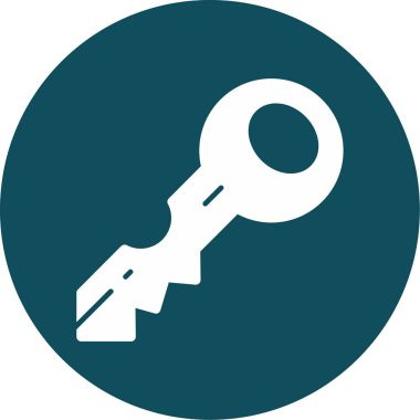 Anahtar. Web simgesi basit illüstrasyon