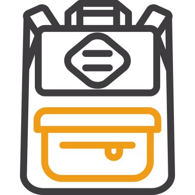 evrak çantası simgesi, vektör illüstrasyonu