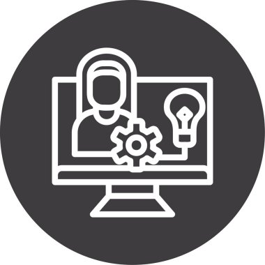 seo modern simgesinin vektör illüstrasyonu