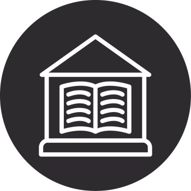 Kitap. Web simgesi basit illüstrasyon