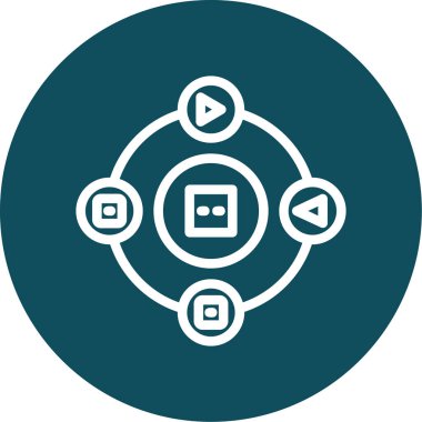 seo modern simgesinin vektör illüstrasyonu