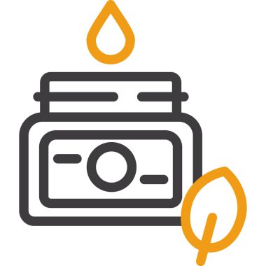 Yağ yakıt vektör çizgisi simgesi, işaret, illüstrasyon, arkaplan