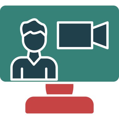 video simgesi vektör illüstrasyonu