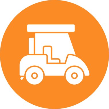 golf ikonu vektör illüstrasyonu