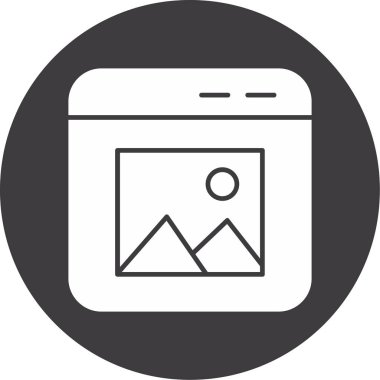 Modern simgenin vektör illüstrasyonu