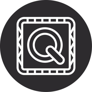 vektör lcd simgesi illüstrasyonu