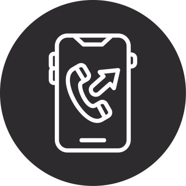 - Telefon. Web simgesi basit illüstrasyon