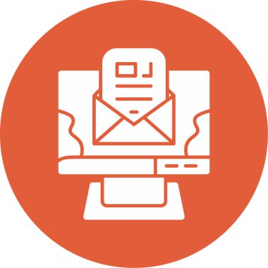 E-posta. Web simgesi basit illüstrasyon