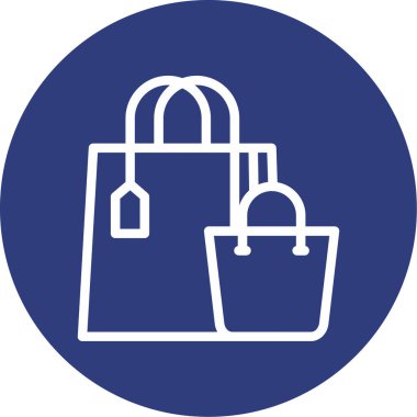 Çanta. Web simgesi basit illüstrasyon