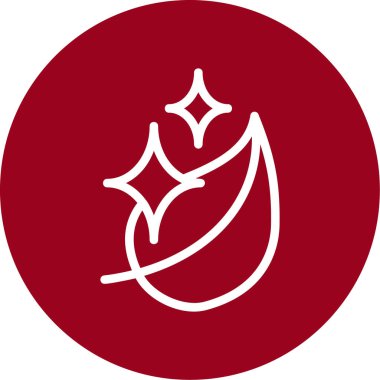 Kırmızı ve beyaz simgenin vektör illüstrasyonu