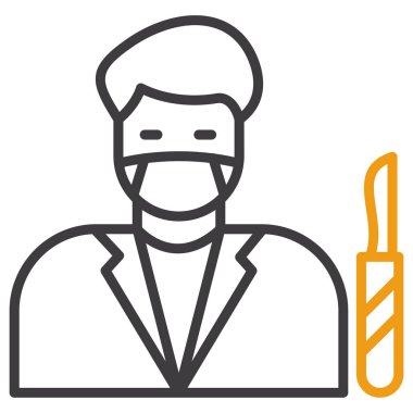 Bir doktorun vektör illüstrasyonu