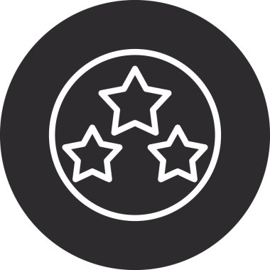 yıldız simgesi vektör illüstrasyonu