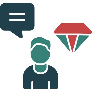 konuşma baloncukları ile insan simgeleri