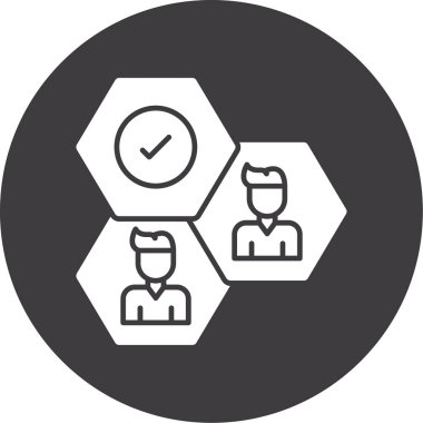 Ekip çalışması simge vektör çizim