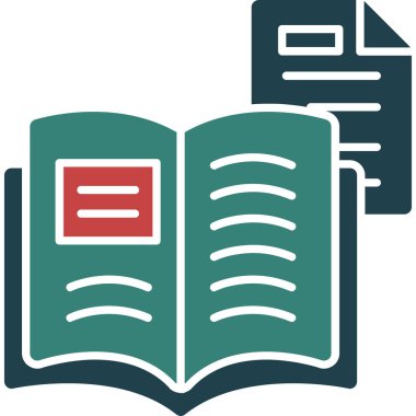 Kitap. Web simgesi basit illüstrasyon