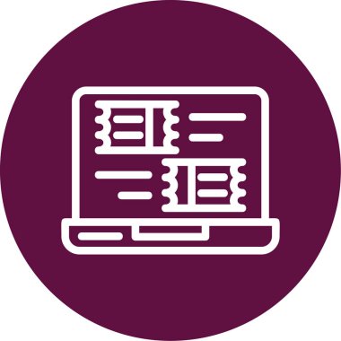 Modern dizüstü bilgisayar simgesinin vektör illüstrasyonu