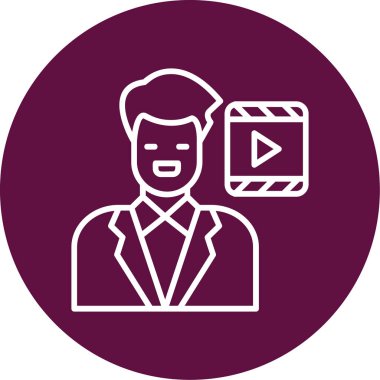 video simgesi vektör illüstrasyonu