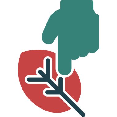 Bir ağaç simgesinin vektör illüstrasyonu