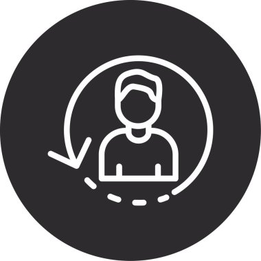 Vektör illüstrasyonu, insan simgesi, kullanıcı ve insanlar