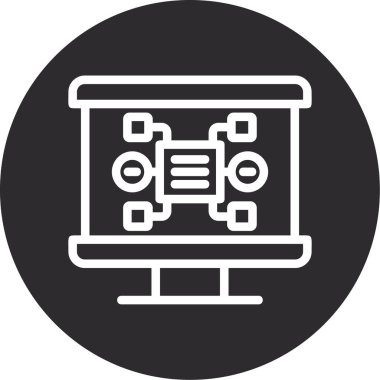 Web ve Geliştirme düz vektör simgesi