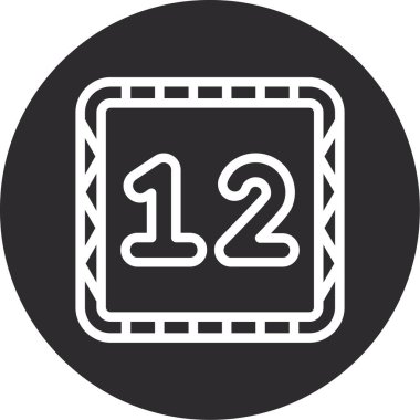 soyut arkaplanda bir numaralı simge izole edildi