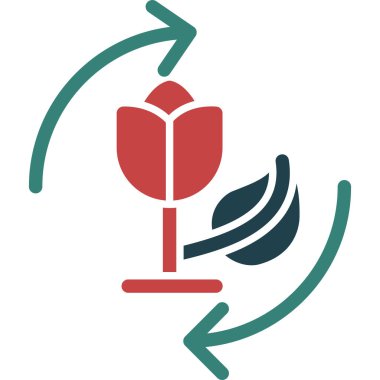 Ekoloji. Web simgesi basit illüstrasyon