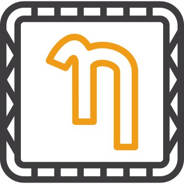 Modern bir simge tasarım vektörünün gösterimi