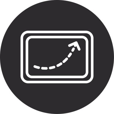 güzel aşağı ok vektör simgesi