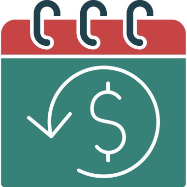 Dolar işareti vektör simgesi