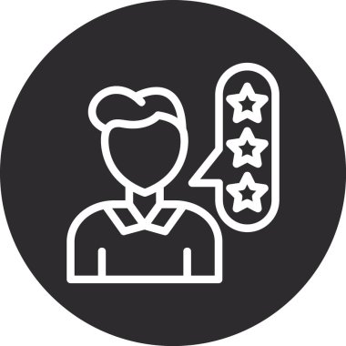 derecelendirme simgesi vektör illüstrasyonu