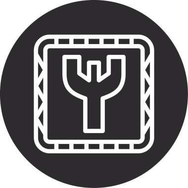 Gıda simgesinin vektör illüstrasyonu