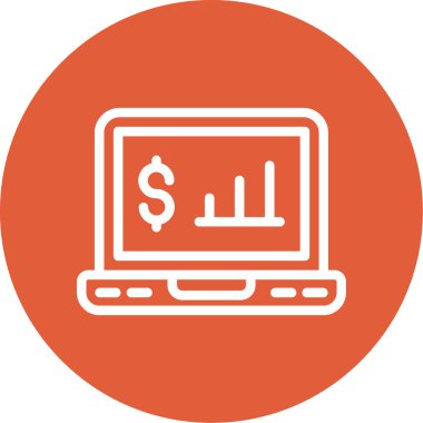 dizüstü bilgisayar simgesi, vektör illüstrasyonu