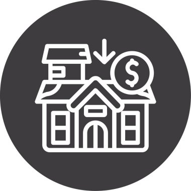 ev simgesi vektör illüstrasyonu