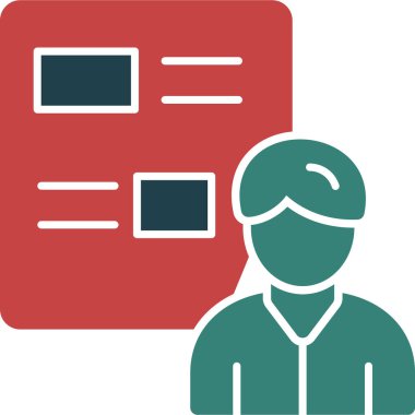 avatar. Web simgesi basit illüstrasyon