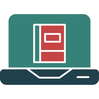 dizüstü bilgisayarda klasör simgesi var. vektör illüstrasyonu