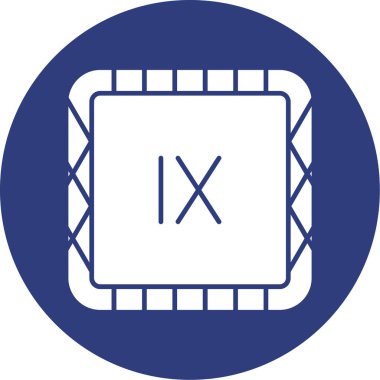 dijital x - x simgesi vektör illüstrasyonu