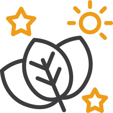 Bir ağaç simgesinin vektör illüstrasyonu