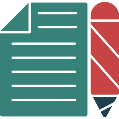 Belge. Web simgesi basit illüstrasyon