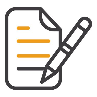 kalem simgesi vektör illüstrasyon tasarımı içeren belge