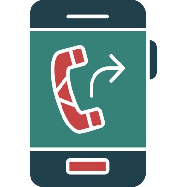 telefon arama simgesi, vektör illüstrasyonu