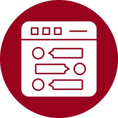 Web simgesi, bilginin vektör illüstrasyonu