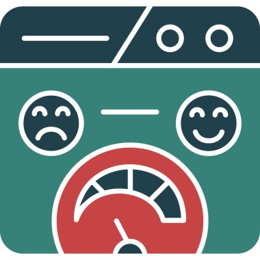 Bir gülen yüz simgesinin vektör illüstrasyonu