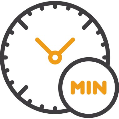 Saat. Web simgesi basit illüstrasyon