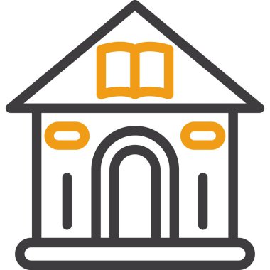 yapı mimarisi simgesini ana hatlarıyla doldurma