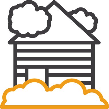 ev simgesi vektör illüstrasyonu