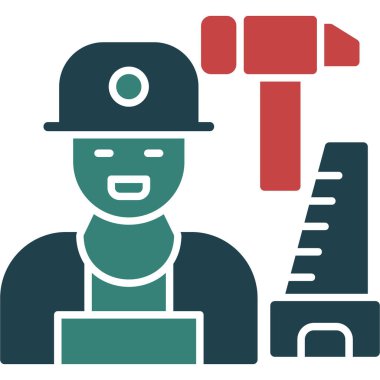 Oluşturucu düz vektör simgesi