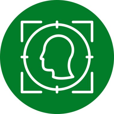 Moda Biçimli Beyin Simgesi İzole Arkaplan