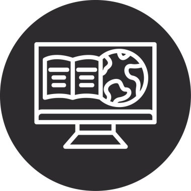 Kitap. Web simgesi basit illüstrasyon