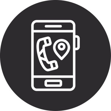 - Telefon. Web simgesi basit illüstrasyon