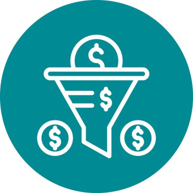 Dolar huni ikonu. vektör illüstrasyonu.